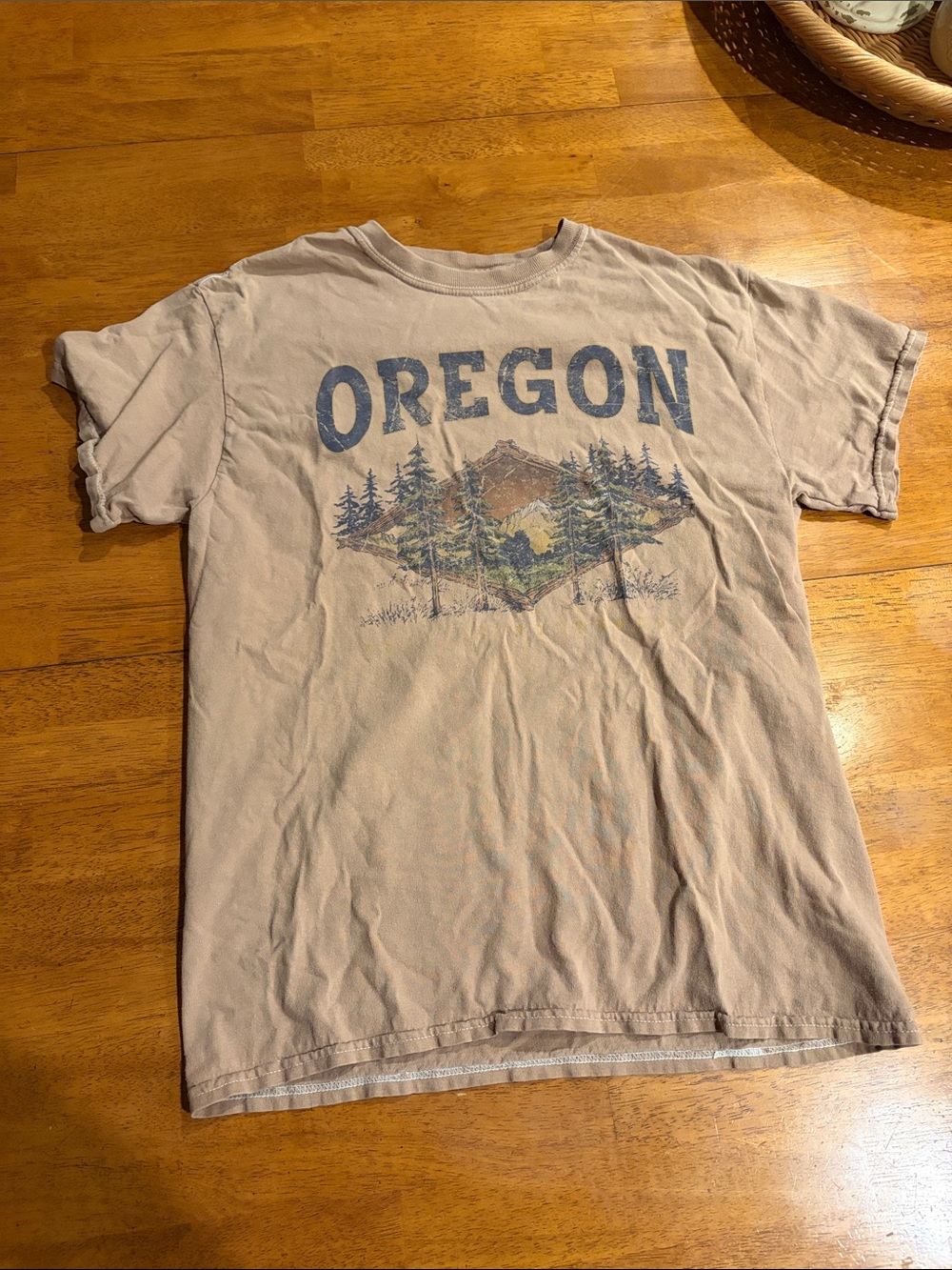 Oregon Graphic Short-Sleeve Tee - Light Brown